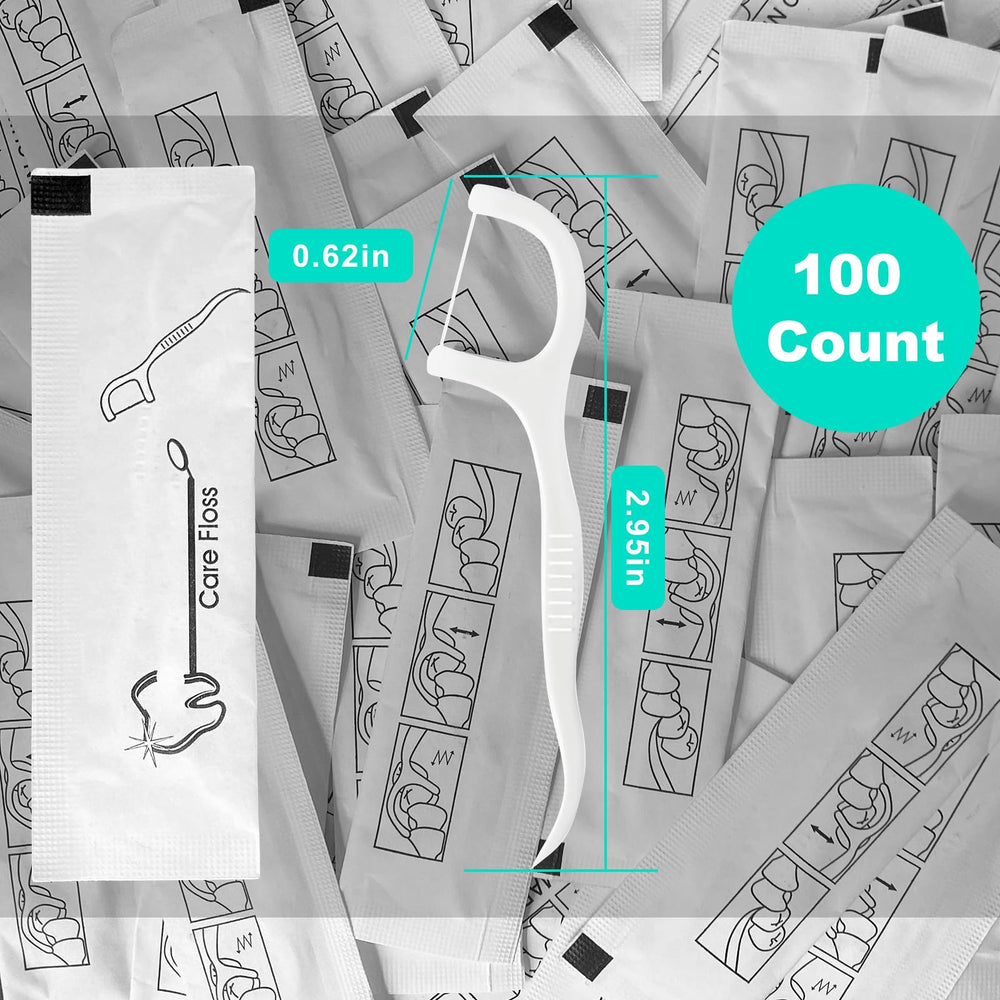 Travel-size floss picks for adults