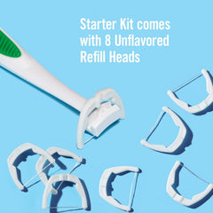 Flossing removes plaque between teeth