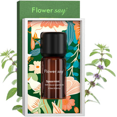 FLOWERSAY Spearmint Essential Oil packaging