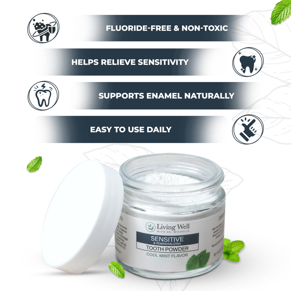 Close-up of fluoride-free hydroxyapatite formula