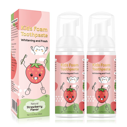 Kids foam toothpaste bottle with 60 ml press pump