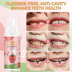 Kids toothpaste for ages 3+ with fluoride-free formula