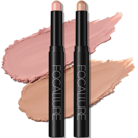 FOCALLURE Mocha Pink eyeshadow stick base shade for quick looks.