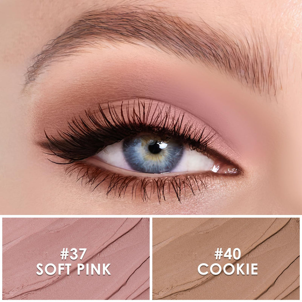 FOCALLURE Mocha Pink eyeshadow stick blends seamlessly with minimal effort.