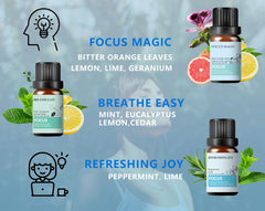 Refreshing Joy blend - 10ml Focus Essential Oil Set