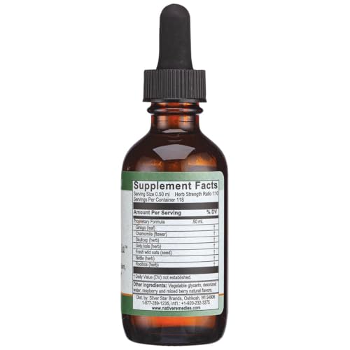 Instruction card showing tincture use of Focus Formula