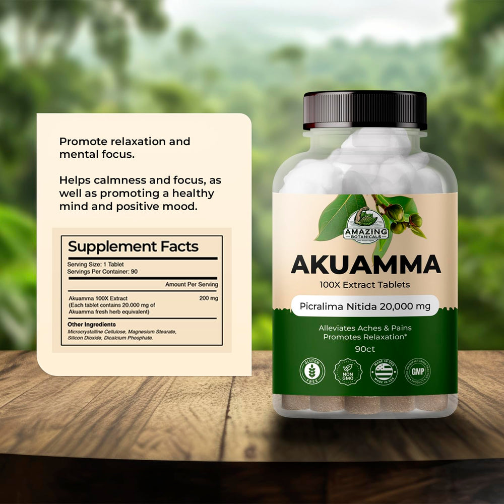 Lifestyle image showing focus and calm with Akuamma tablets