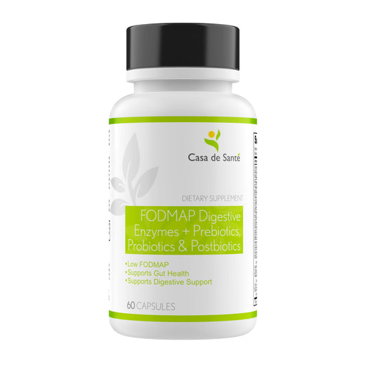 FODMAP digestive enzymes with probiotics and prebiotics blend