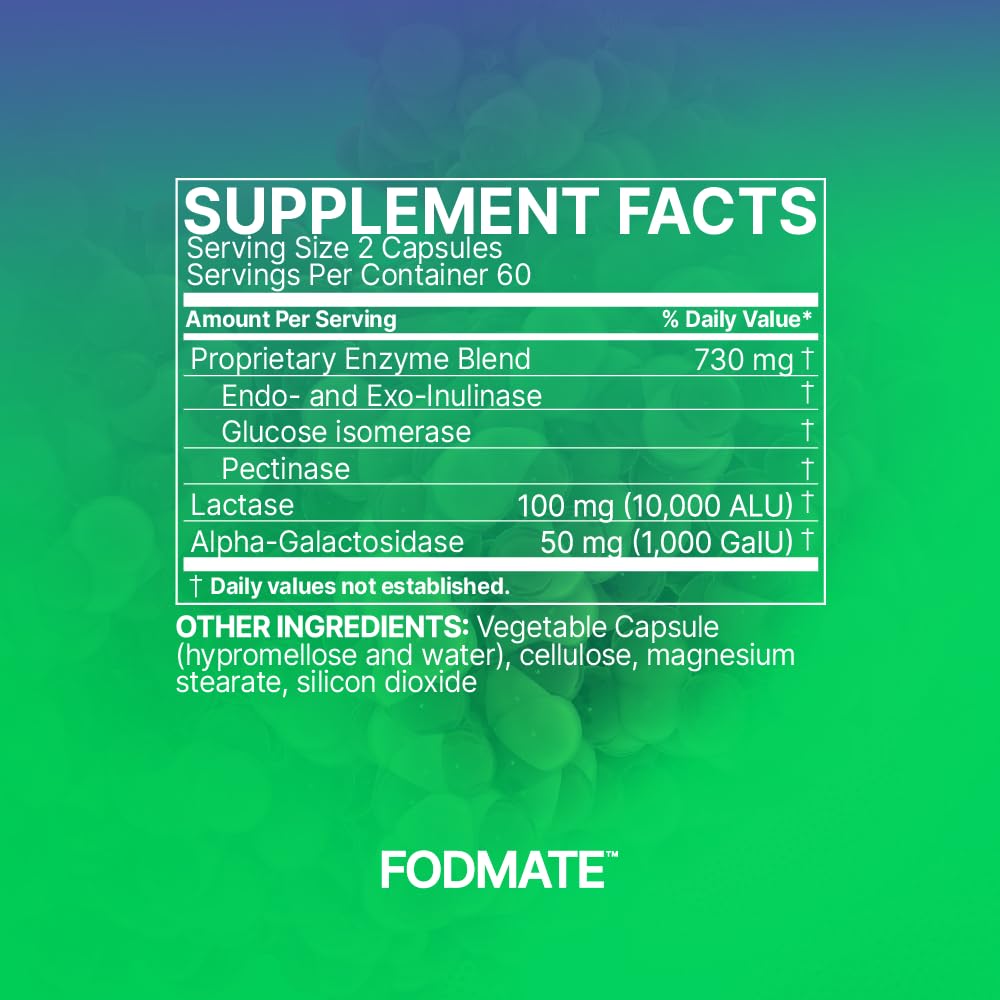Supports occasional diarrhea or constipation with FODMATE