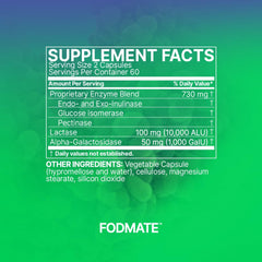Supports occasional diarrhea or constipation with FODMATE