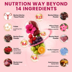 Folate, B12, and CoQ10 with vitamins close-up