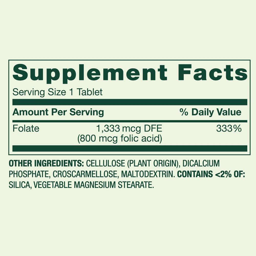 Folate supports women's health and prenatal wellness