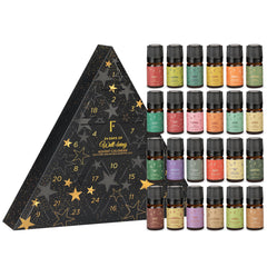 Folkulture Advent Calendar 2025 – 24 essential oils for diffuser set