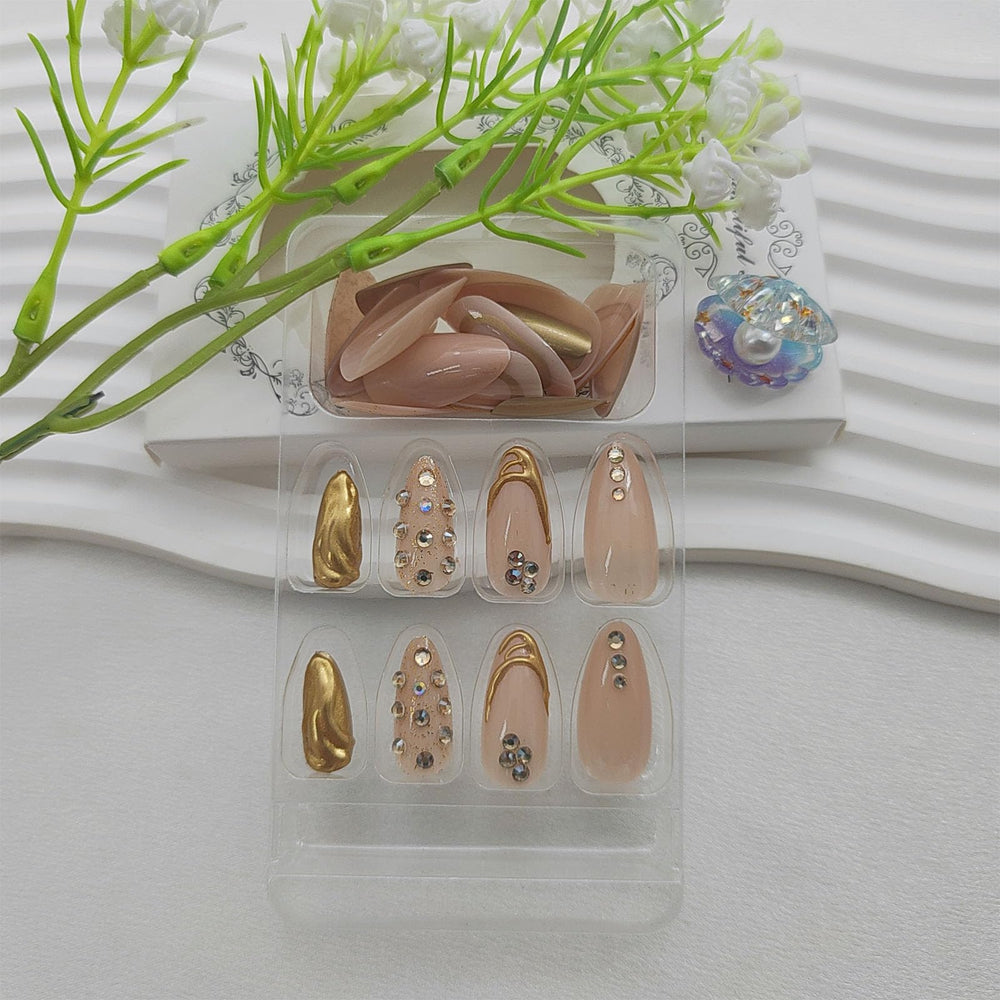 FOLONRAL nails in application ready state for quick 30 second wear
