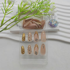 FOLONRAL nails in application ready state for quick 30 second wear