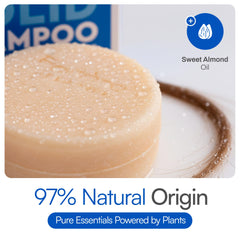Foltene solid shampoo bar for everyday use with a soft rinse.