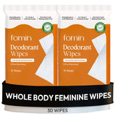 FOMIN Acidified Deodorant Wipes Citrus Harmony package ready for on-the-go freshness.