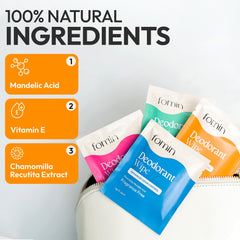 Individually wrapped FOMIN wipes for hygienic, portable use