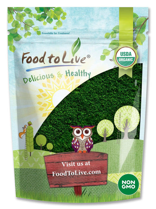 Food to Live Organic Algae Powder Mix 8 oz label