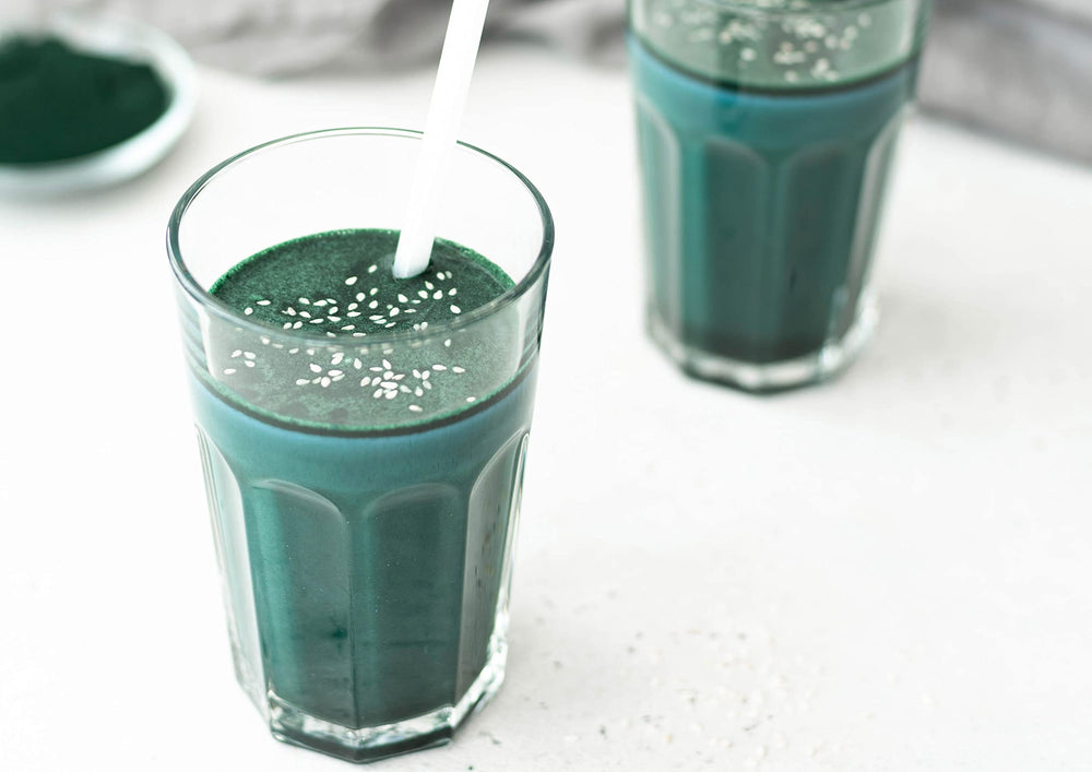 Algae powder added to yogurt, soups, and sauces