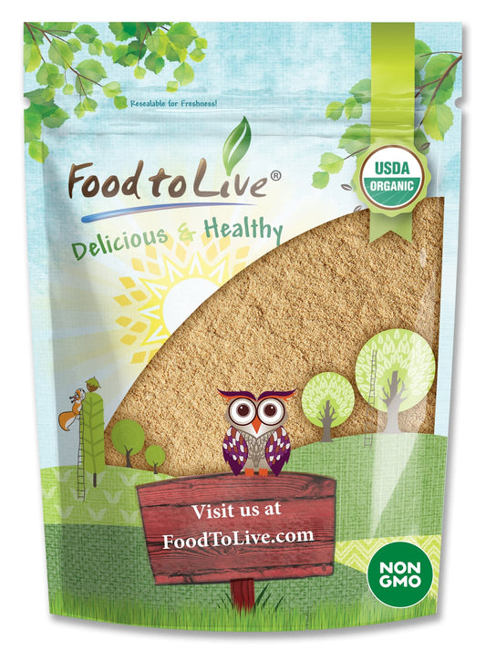 Front view of Food to Live Organic Amla Powder 4 lb package