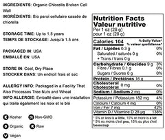 Chlorella powder added to a smoothie