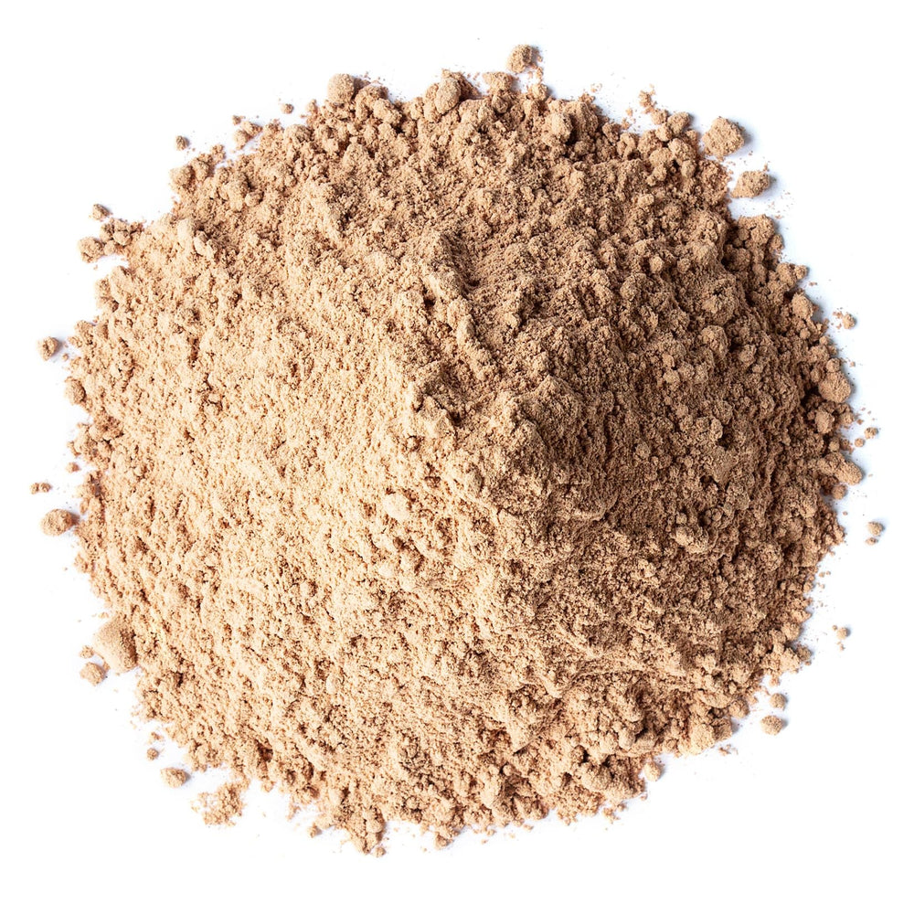 Organic Camu Camu powder bag label close-up