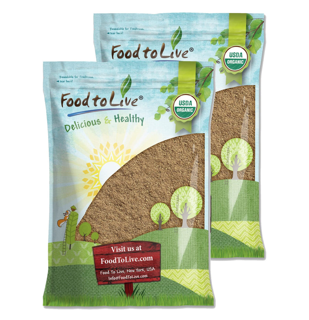 Front view of Food to Live Organic Psyllium Husk Powder 15 lb bag