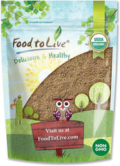 Food to Live Organic Psyllium Husk Powder 1lb organic non-GMO label