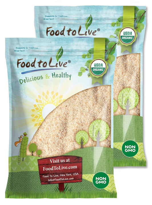 Food to Live Organic Whole Psyllium Husks 8 lb - bulk bag
