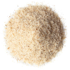 Psyllium husks powder close-up for cooking and baking