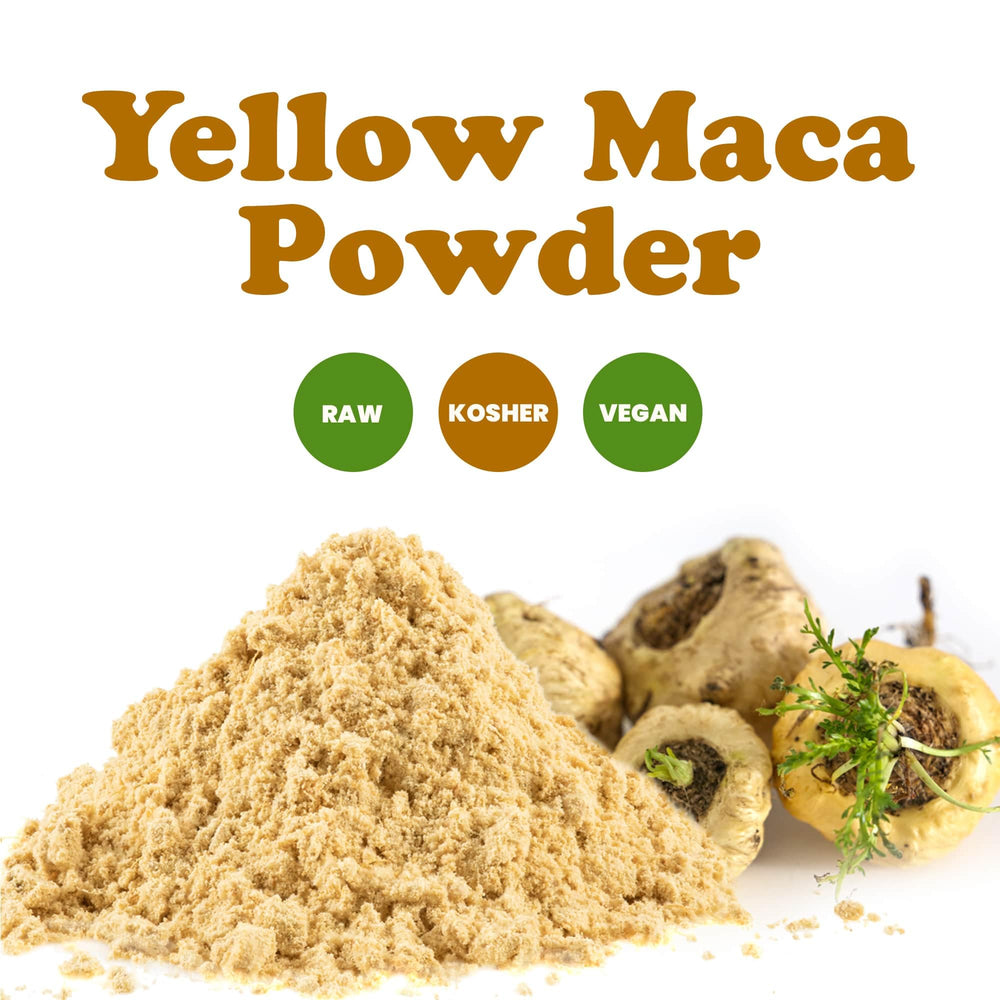 Nutrition facts for Yellow Maca Powder