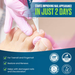 Foot Cure Nail Repair Pen tube detail showcases extra-strength formula for nails.