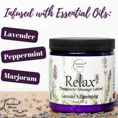 Foot massage using Relax Therapeutic Massage Lotion