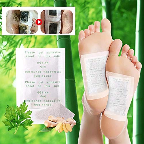 Unpacked foot pads and packaging inside box