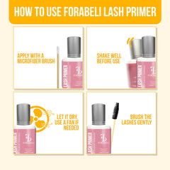 Forabeli Lash Primer salon-kit-essential signaling a professional-grade pre-treatment.