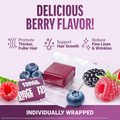 Single chew with fruity flavor displayed against neutral background.