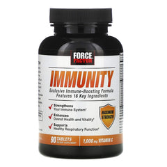FORCE FACTOR Immunity box and bottle showing 90 tablets