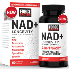Force Factor NAD+ Plus bottle close-up for daily support