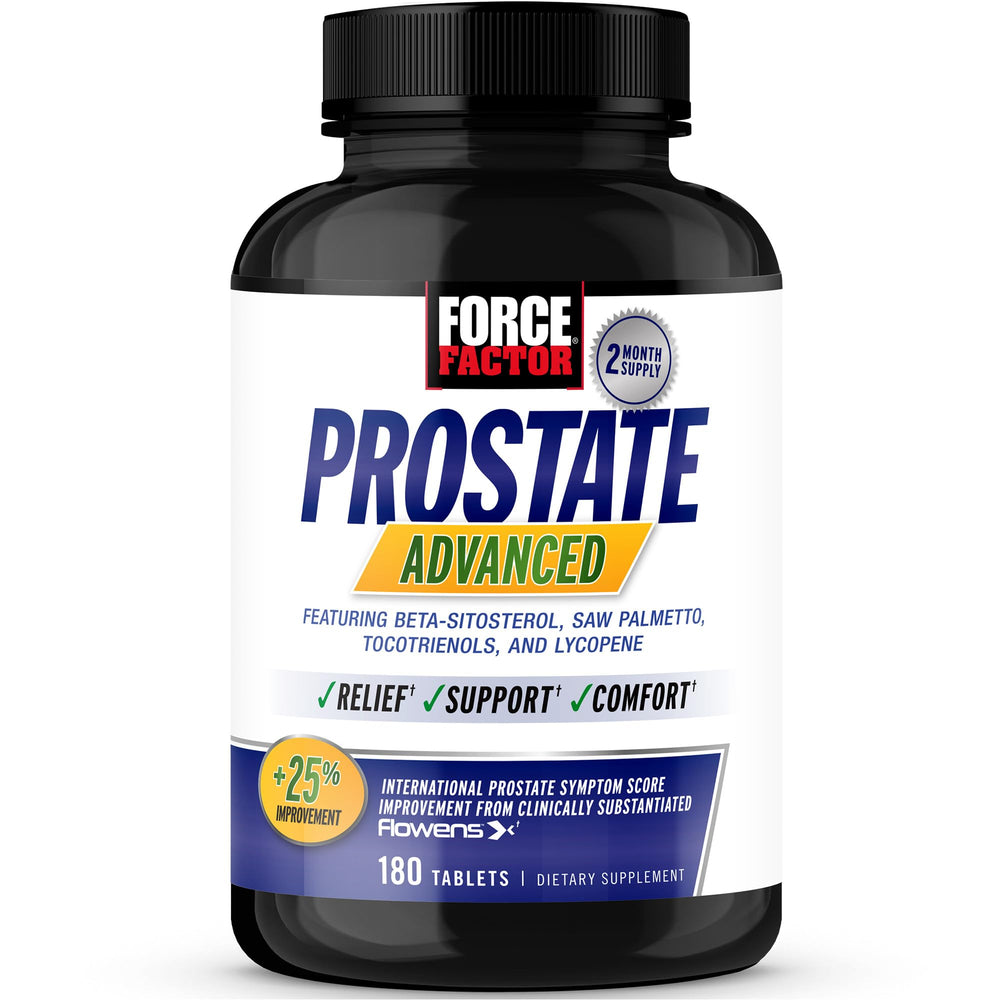 Force Factor Prostate Advanced bottle on white background