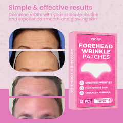 Before and after effects of Forehead Wrinkle Patches