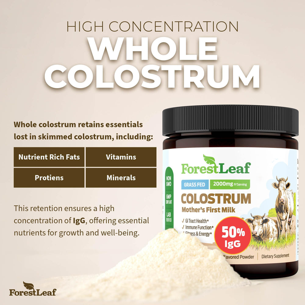 Source: 100% grass-fed cows for ForestLeaf Colostrum