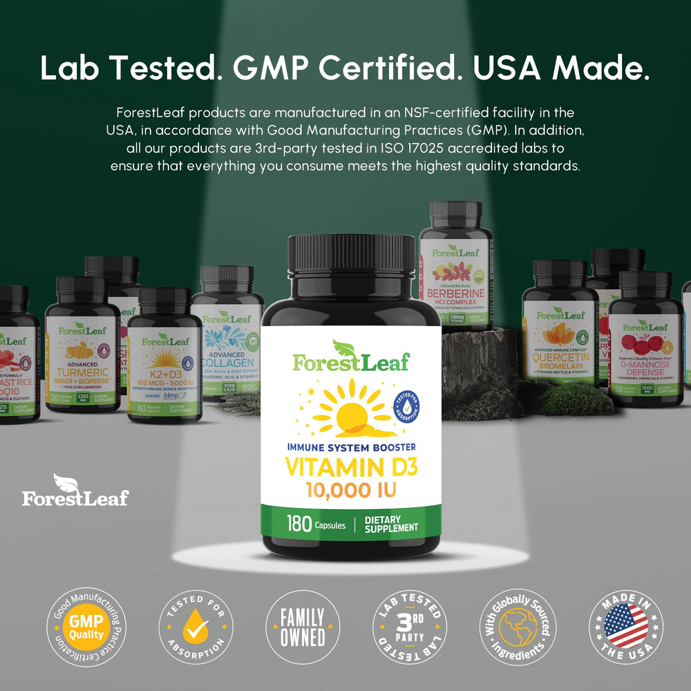 USA-made vitamin D3 with third-party testing badge