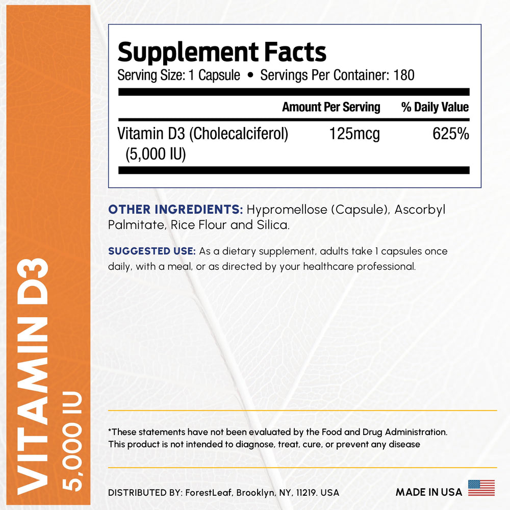 Packaging showing 6-month supply and 180 count