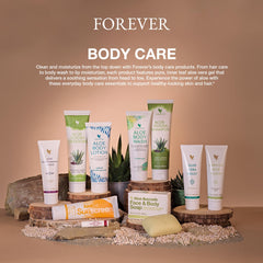 Front view of Forever Living Aloe Vera Gelly packaging