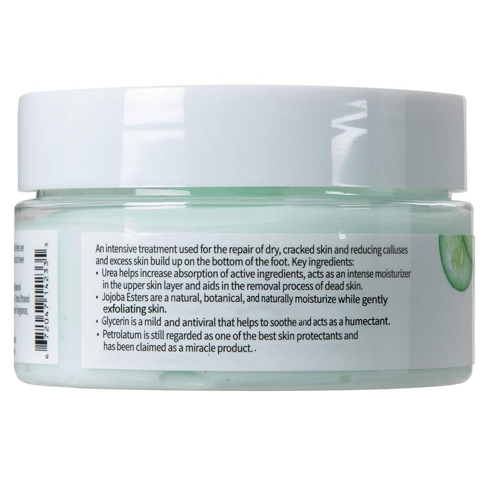 ForPro Cracked Heel Eliminator being applied to tired heels to smooth rough skin