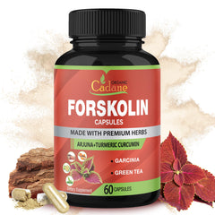 Forskolin supplements capsules with turmeric curcumin, arjuna, garcinia cambogia, and green tea (60 capsules)