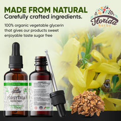 Forsythia tincture liquid in glycerin base