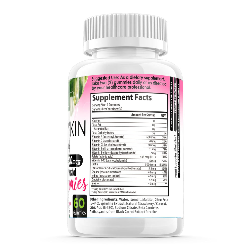 Gummies featuring coconut oil for hair nourishment