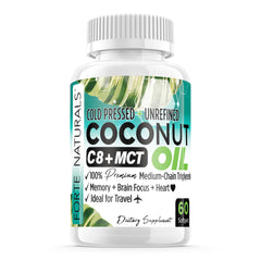 Forte Naturals Coconut Oil Softgels 1000mg bottle close-up